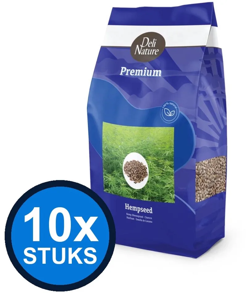 10x Deli Nature - Premium kempzaad 700gr - Vogelvoer - 700 g by Deli Nature – product photo