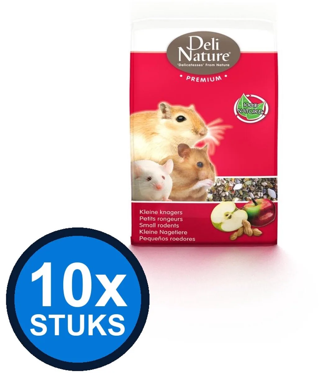 10x Deli Nature - Premium kleine knaagdieren 750gr - Knaagdierenvoer - 750 g de Deli Nature – photo produit