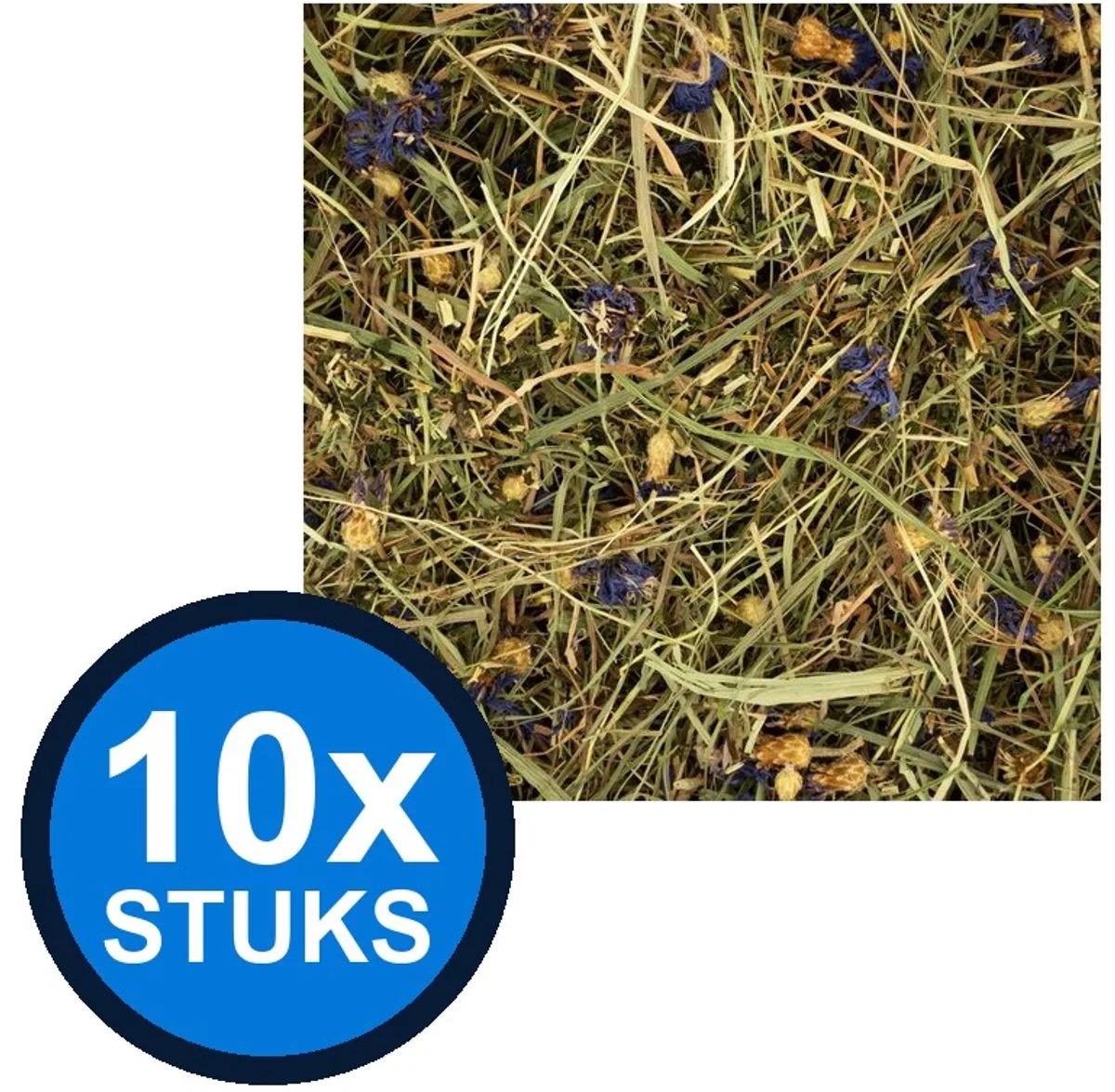 10x Deli Nature - Rodelicious kruidenhooi korenbloem&brandnetel 600gr - Knaagdierenvoer - 600 g von Deli Nature – Produktfoto