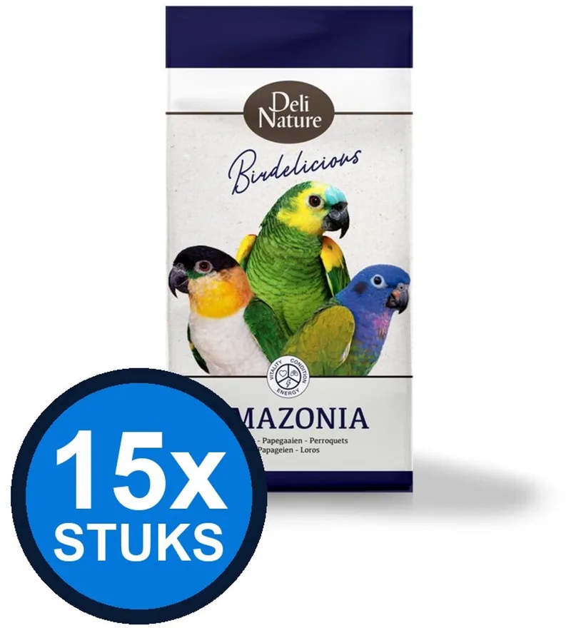 15x Deli Nature - Birdelicious papegaaien amazonia 750gr - Vogelvoer - 750 g de Deli Nature – photo produit