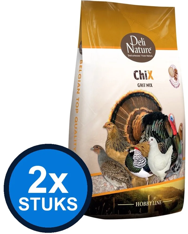 2x Deli Nature - ChiX grit mix 3kg - Kippenvoer - 3 kg by Deli Nature – product photo