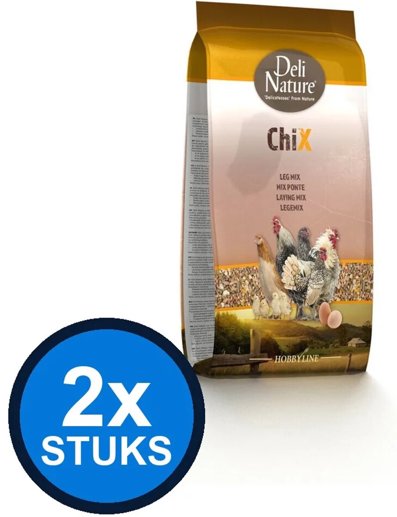 2x Deli Nature - ChiX leg mix 4kg - Kippenvoer - 4 kg de Deli Nature – photo produit