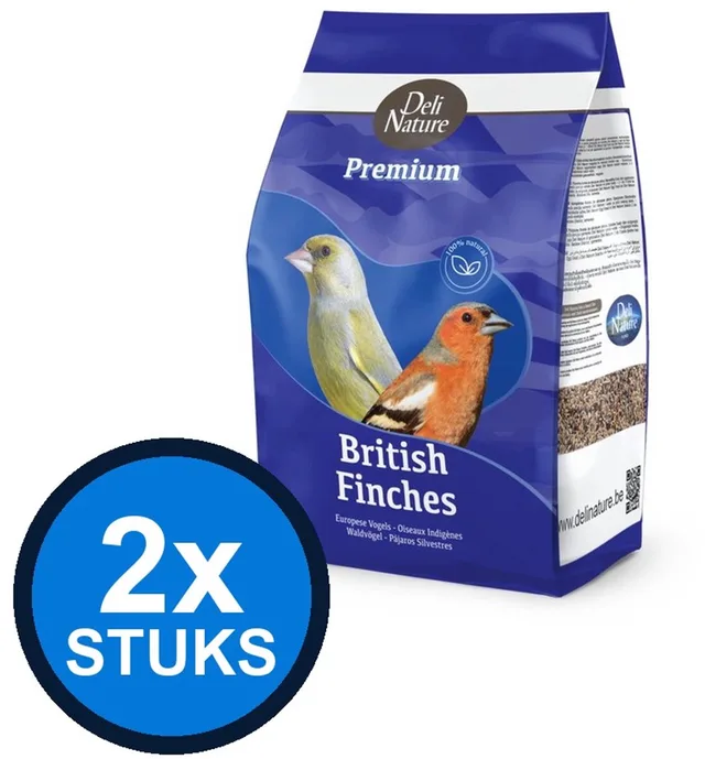2x Deli Nature - Premium europese vogels 4kg - Vogelvoer - 4 kg