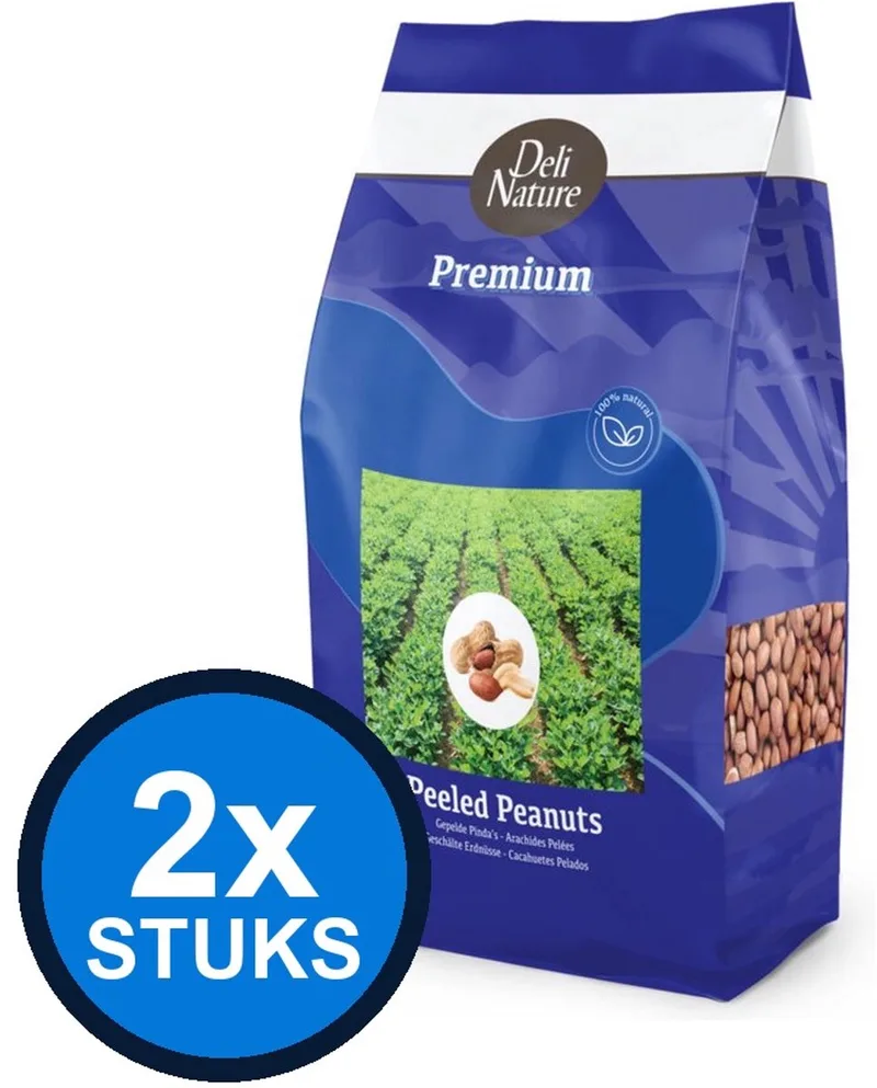 2x Deli Nature - Premium gepelde pinda's 3kg - Vogelvoer - 3 kg de Deli Nature – photo produit