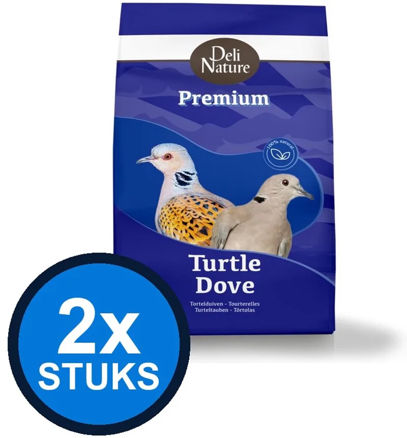 2x Deli Nature - Premium tortelduiven 4kg - Vogelvoer - 4 kg de Deli Nature – photo produit