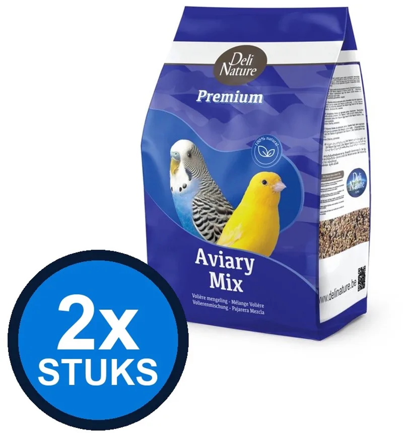 2x Deli Nature - Premium voliere 4kg - Vogelvoer - 4 kg de Deli Nature – photo produit