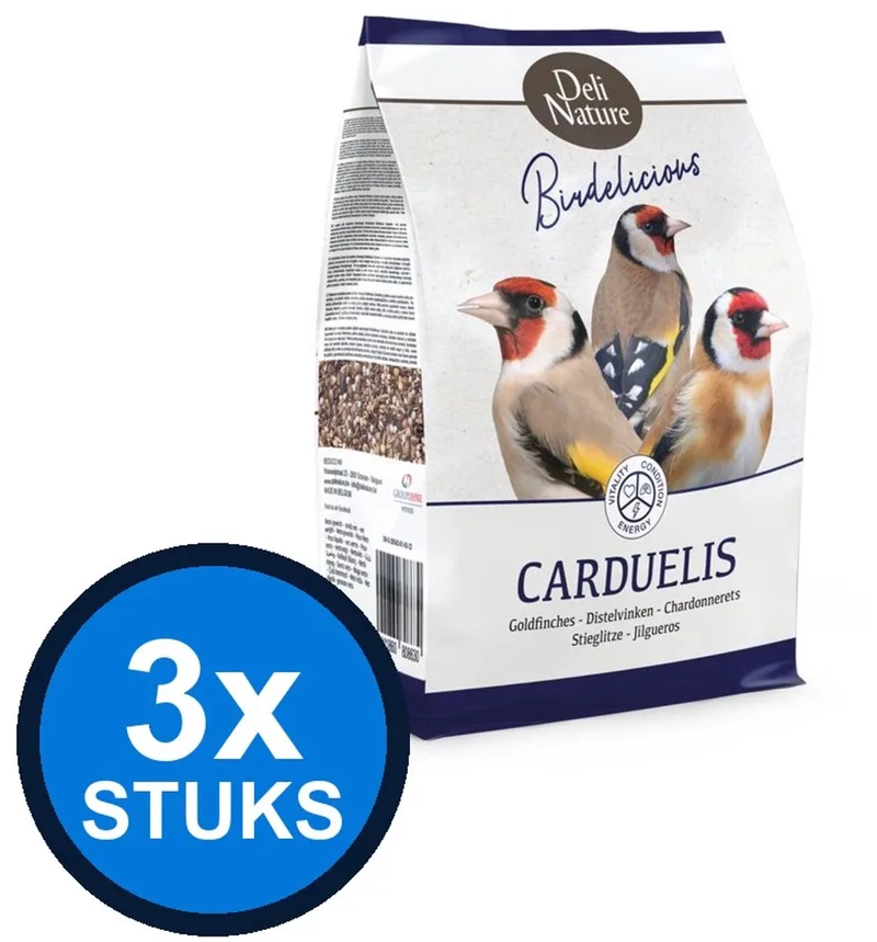 3x Deli Nature - Birdelicious carduelis distelvinken 2kg - Vogelvoer - 2 kg de Deli Nature – photo produit