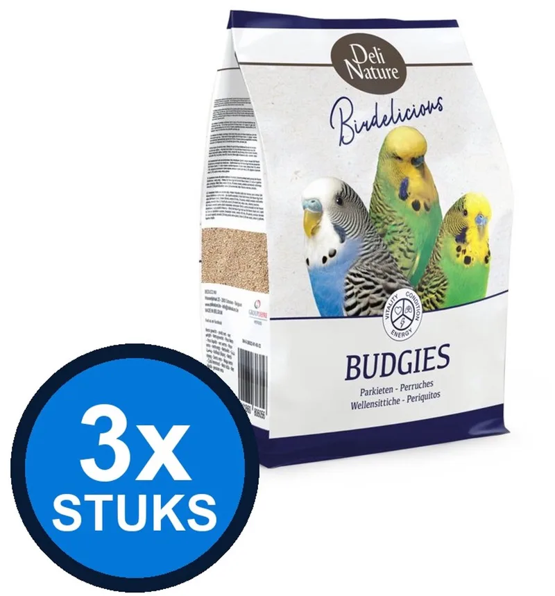 3x Deli Nature - Birdelicious parkieten 2,5kg - Vogelvoer - 2.5 kg von Deli Nature – Produktfoto
