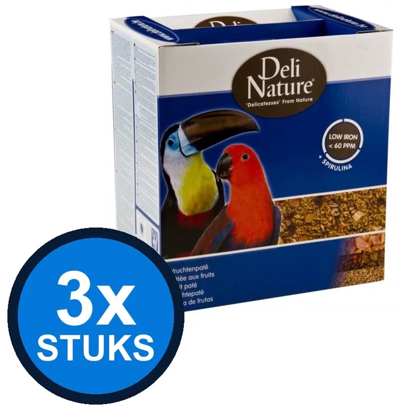 3x Deli Nature - vruchtenpaté 1kg - Vogelvoer - 1 kg von Deli Nature – Produktfoto