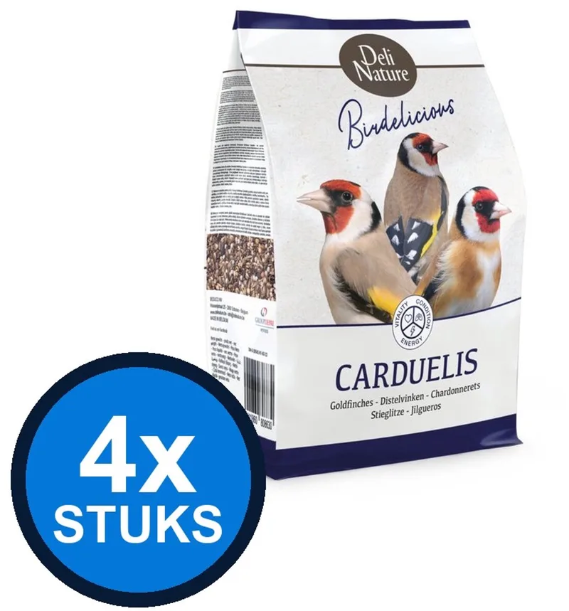 4x Deli Nature - Birdelicious carduelis distelvinken 2kg - Vogelvoer - 2 kg fra Deli Nature – produktbillede