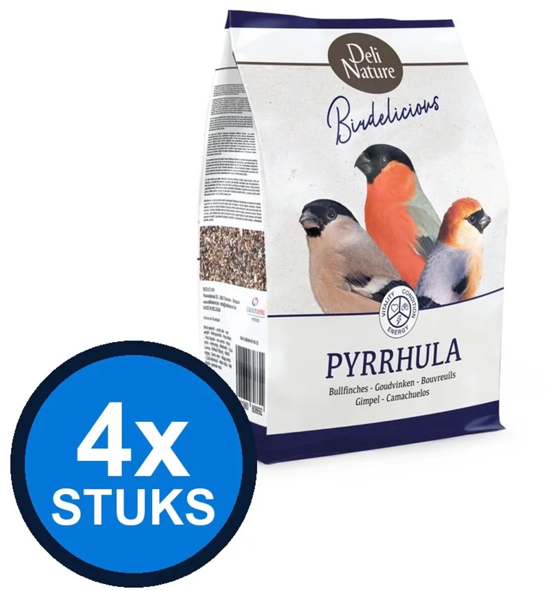 4x Deli Nature - Birdelicious pyrrhula goudvinken 2kg - Vogelvoer - 2 kg von Deli Nature – Produktfoto