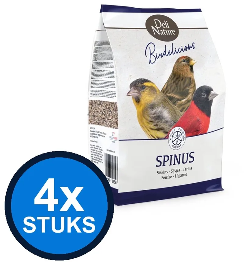 4x Deli Nature - Birdelicious spinus sijsjes 2kg - Vogelvoer - 2 kg de Deli Nature – photo produit
