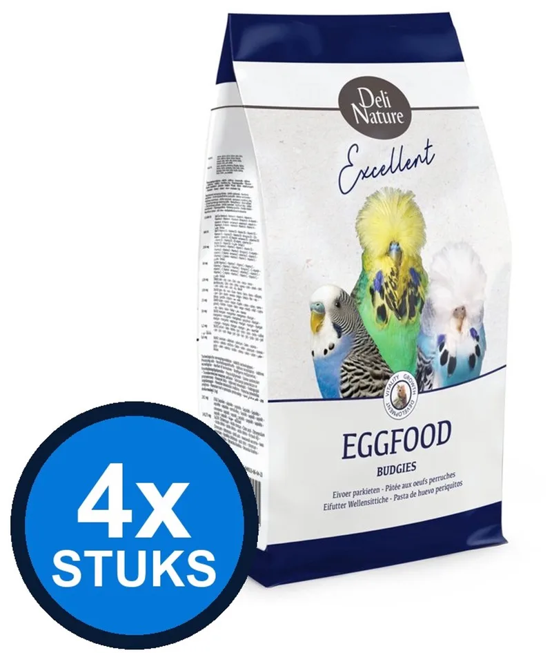4x Deli Nature - eivoer parkiet 1kg - Vogelvoer - 1 kg de Deli Nature – photo produit