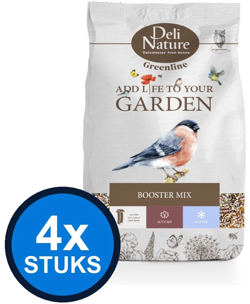 4x Deli Nature - Greenline booster mix 2kg - Vogelvoer - 2 kg von Deli Nature – Produktfoto