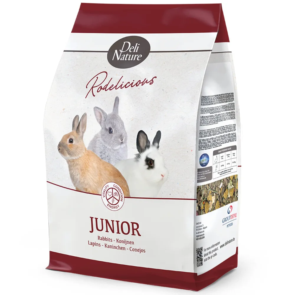 4x Deli Nature Konijnenvoer Rodelicious Junior 2,5 kg van Deli Nature – productfoto