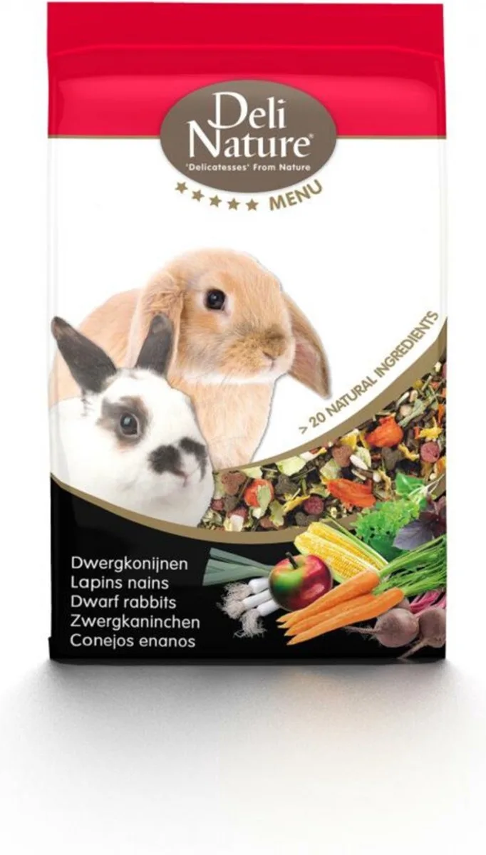 4x Deli Nature Rodelicious Adult Konijnen 2,5 kg van Deli Nature – productfoto