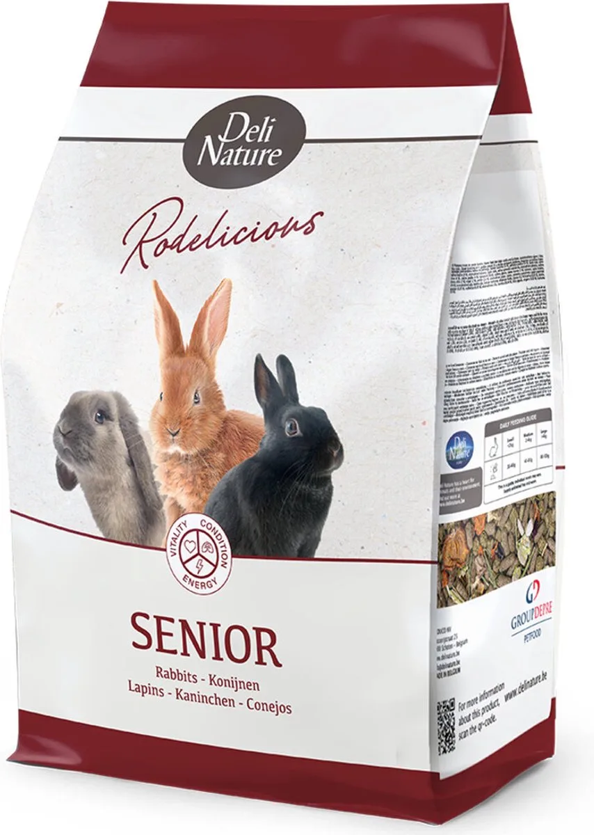 4x Deli Nature Rodelicious Senior Konijnen 2,5 kg från Deli Nature – produktbild