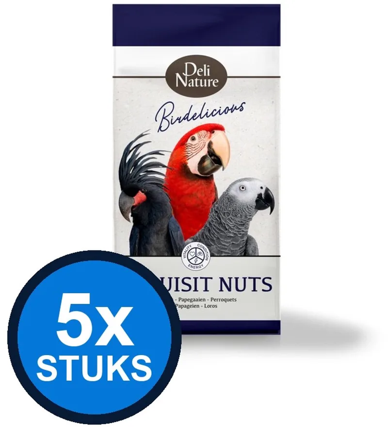 5x Deli Nature - Birdelicious exquisit nuts 750gr - Vogelvoer - 750 g von Deli Nature – Produktfoto