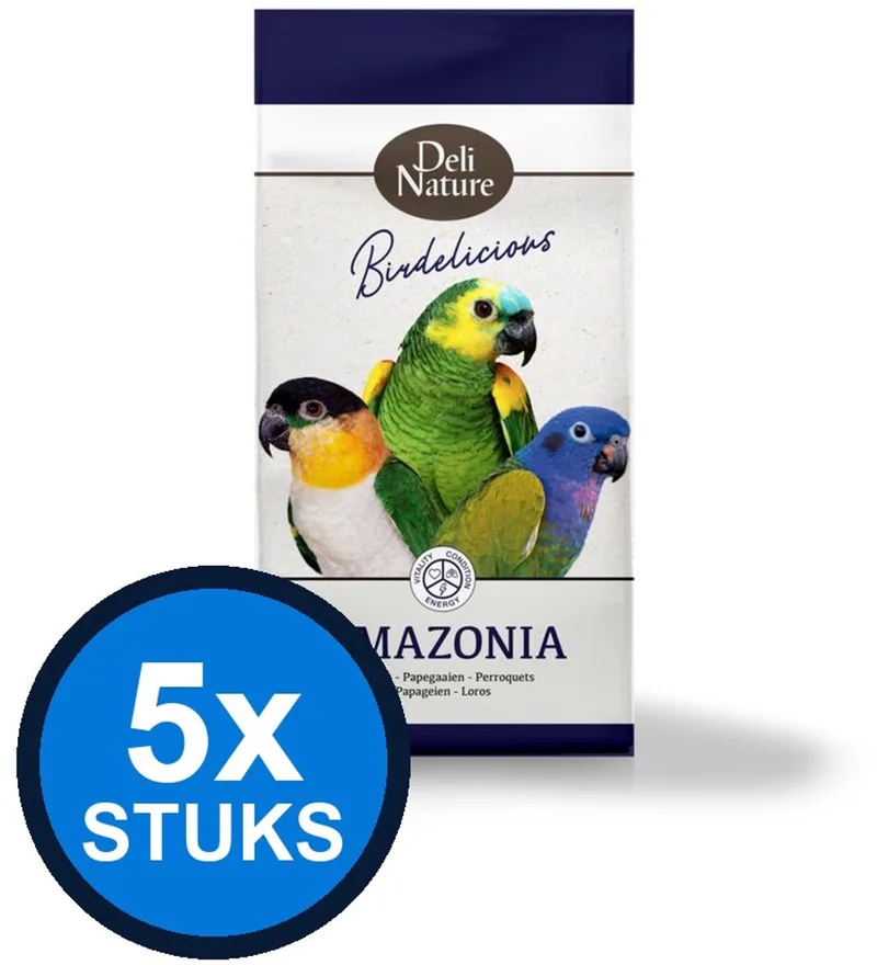 5x Deli Nature - Birdelicious papegaaien amazonia 750gr - Vogelvoer - 750 g by Deli Nature – product photo