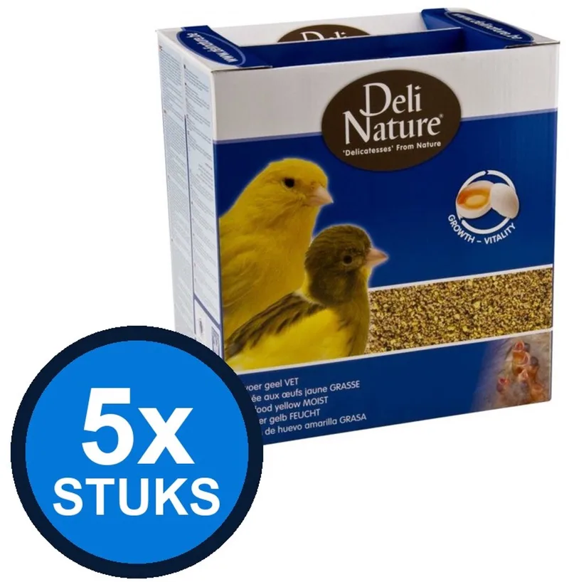 5x Deli Nature - eivoer vet geel 1kg - Vogelvoer - 1 kg de Deli Nature – photo produit