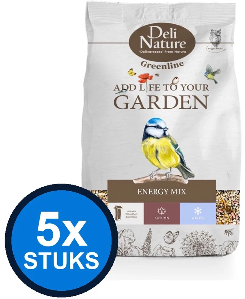 5x Deli Nature - Greenline energy mix 2kg - Vogelvoer - 2 kg de Deli Nature – photo produit