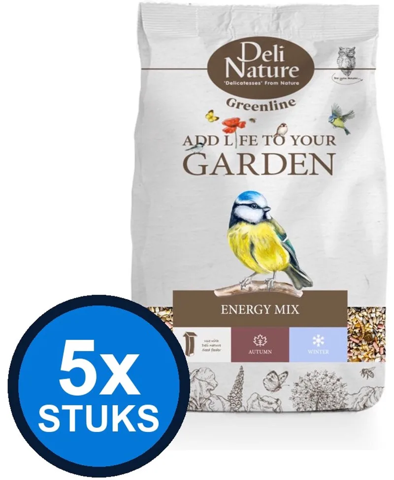 5x Deli Nature - Greenline energy mix 850gr - Vogelvoer - 850 g by Deli Nature – product photo