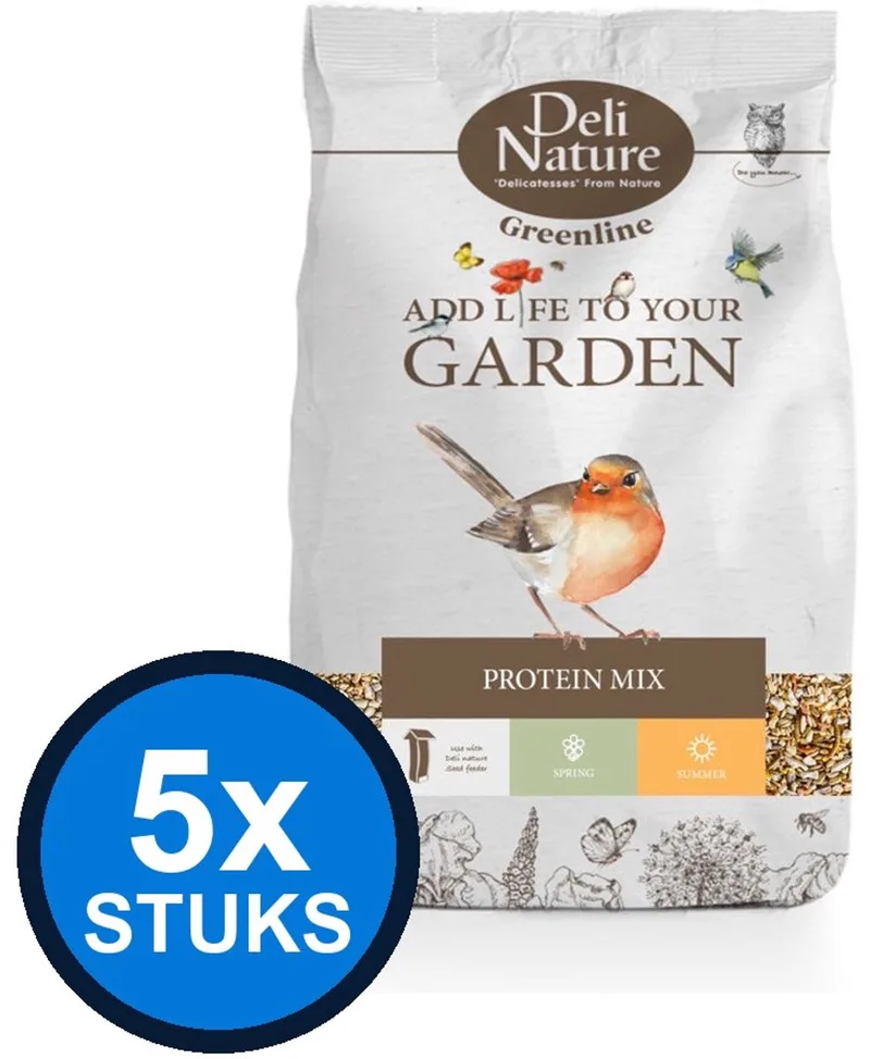 5x Deli Nature - Greenline protein mix 2kg - Vogelvoer - 2 kg by Deli Nature – product photo