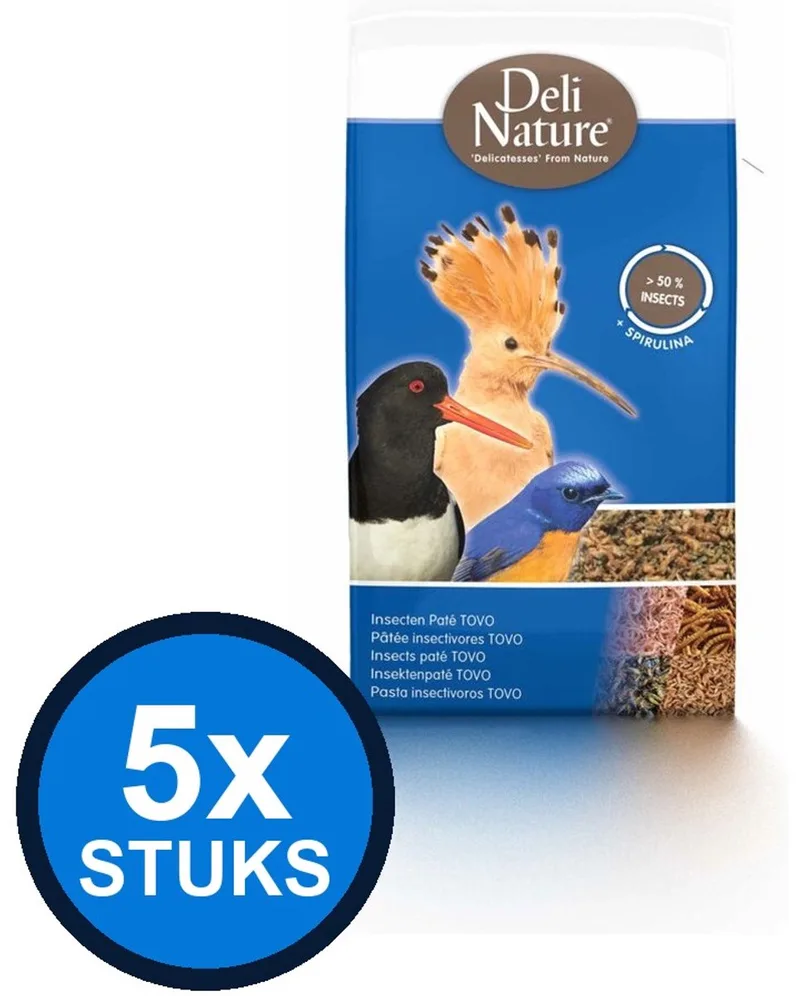 5x Deli Nature - insecten paté tovo 500gr - Vogelvoer - 500 g by Deli Nature – product photo