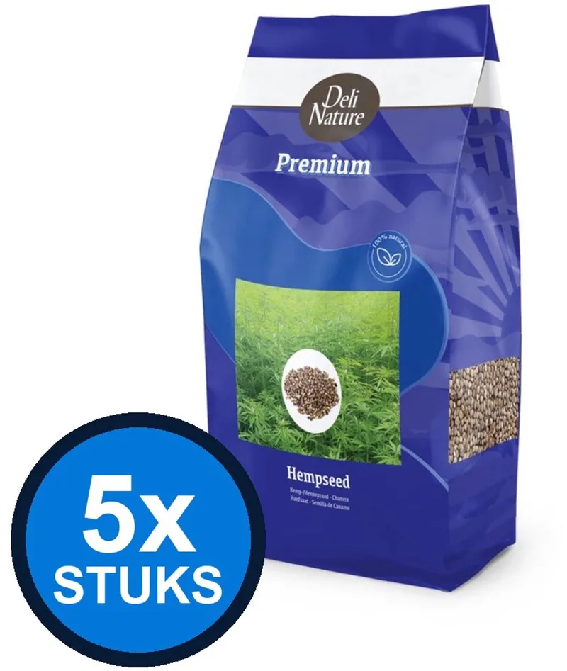 5x Deli Nature - Premium kempzaad 700gr - Vogelvoer - 700 g by Deli Nature – product photo