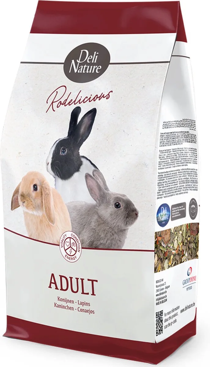 5x Deli Nature Rodelicious Adult Konijnen 750 gr van Deli Nature – productfoto