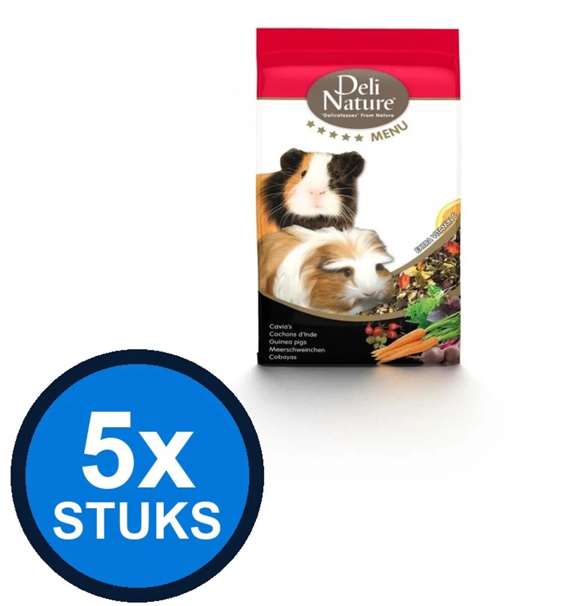 5x Deli Nature - Rodelicious cavia's 750gr van Deli Nature – productfoto