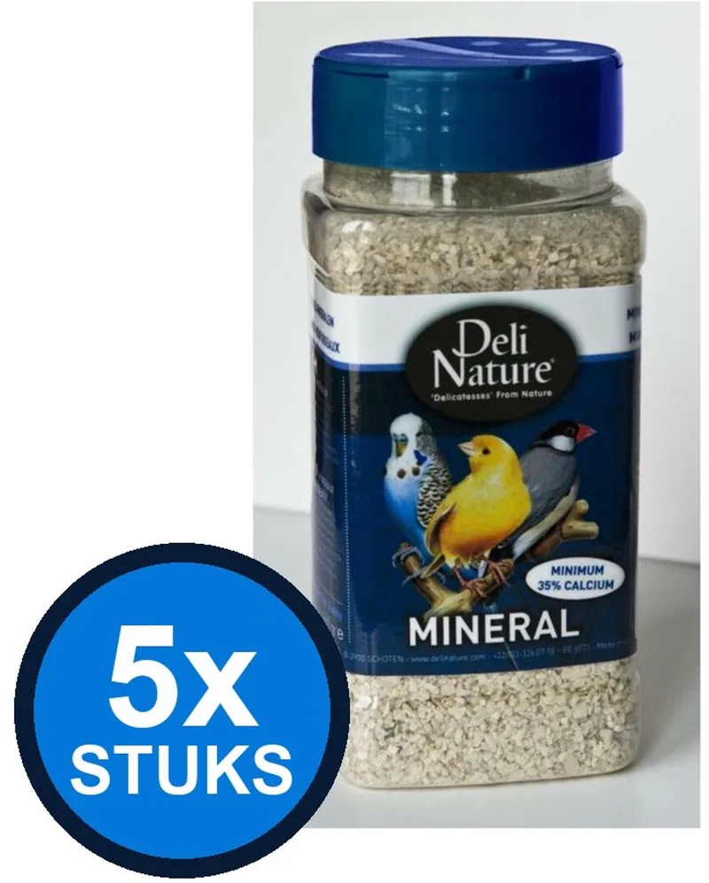 5x Deli Nature - vogelmineralen 660gr - Vogelvoer - 660 g de Deli Nature – photo produit