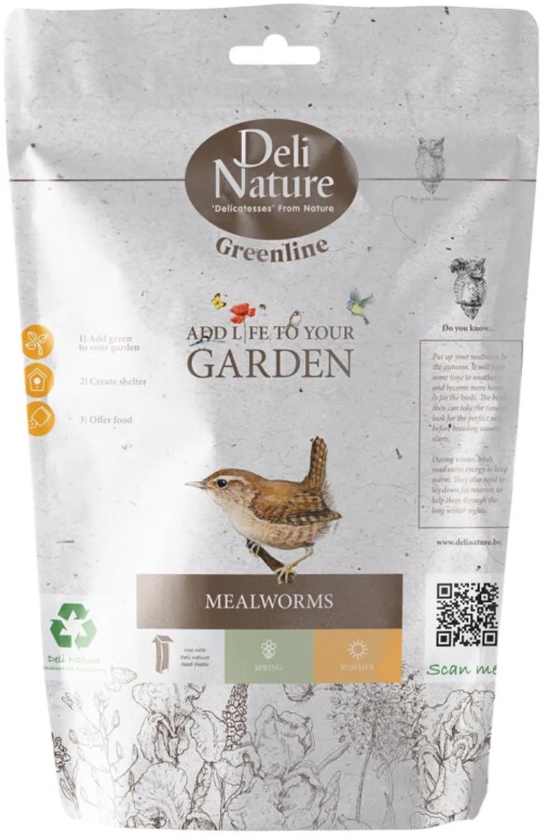 6x Deli Nature Greenline Mealworms 200 gr van Deli Nature – productfoto