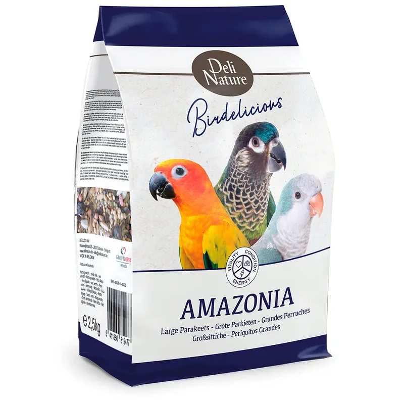 Birdelicious Cotorras Amazonia-2.5kg Vogelvoer de Deli Nature – photo produit 1 sur 2