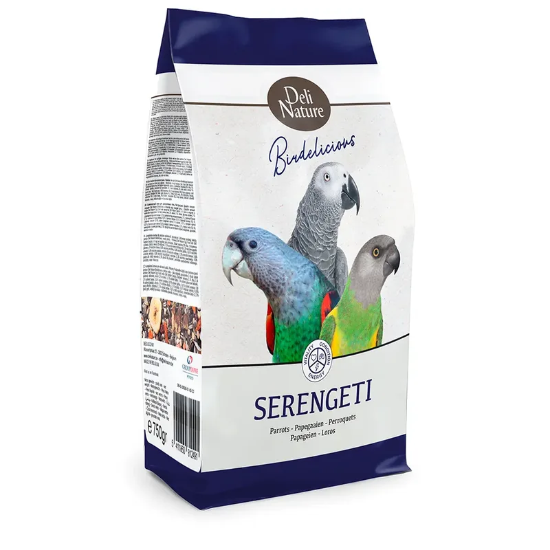 Birdelicious Loros Serengeti-750g Vogelvoer de Deli Nature – photo produit 1 sur 2