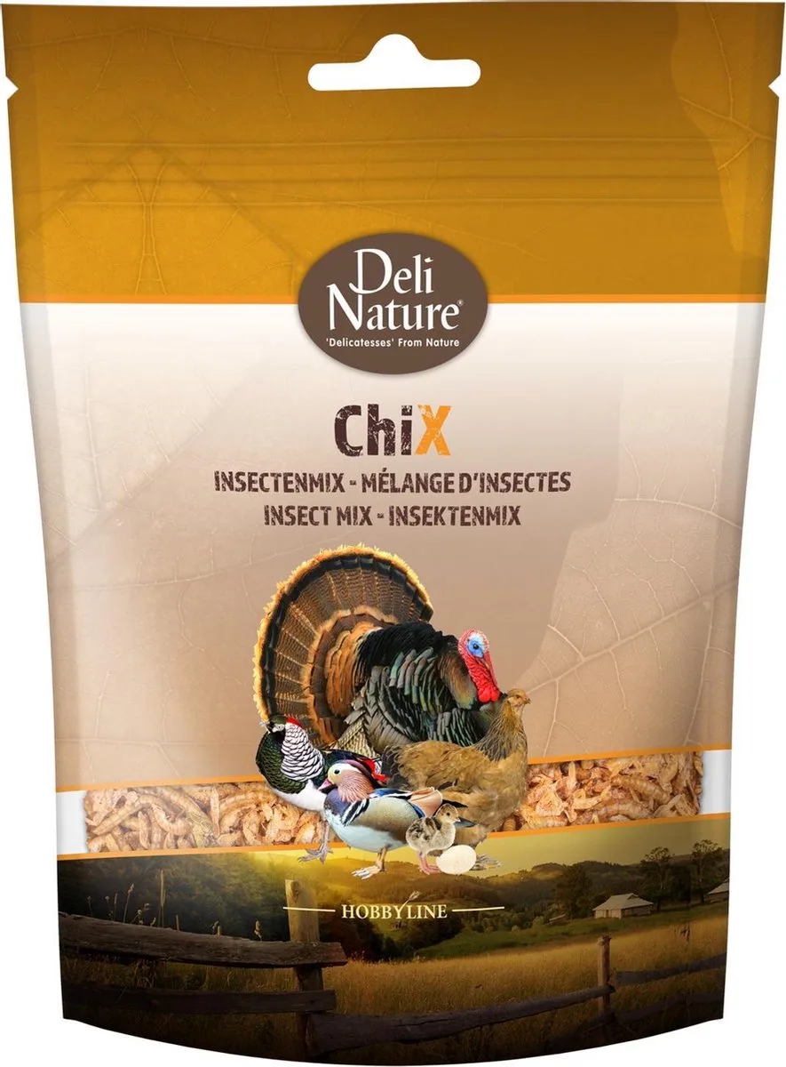 Chix Insectenmix 180 gr von Deli Nature – Produktfoto