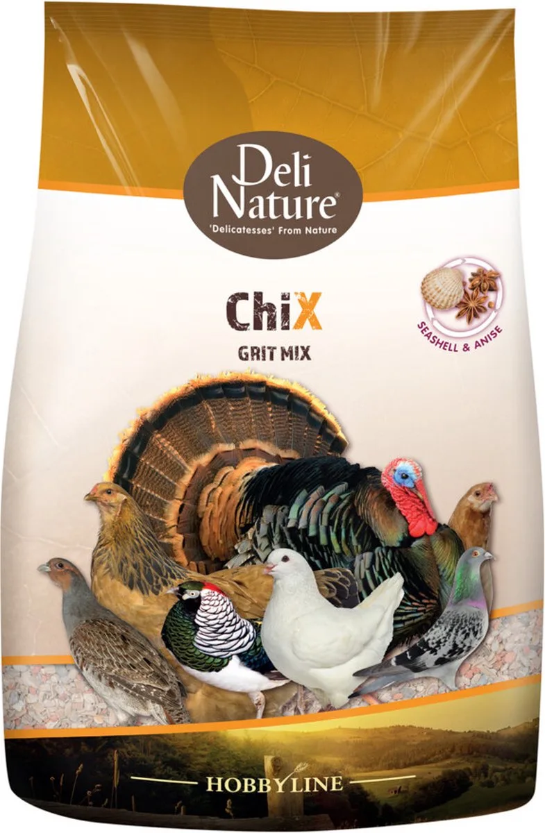 Chix Kippen Grit - 6 x 3 kg - Voordeelverpakking de Deli Nature – photo produit