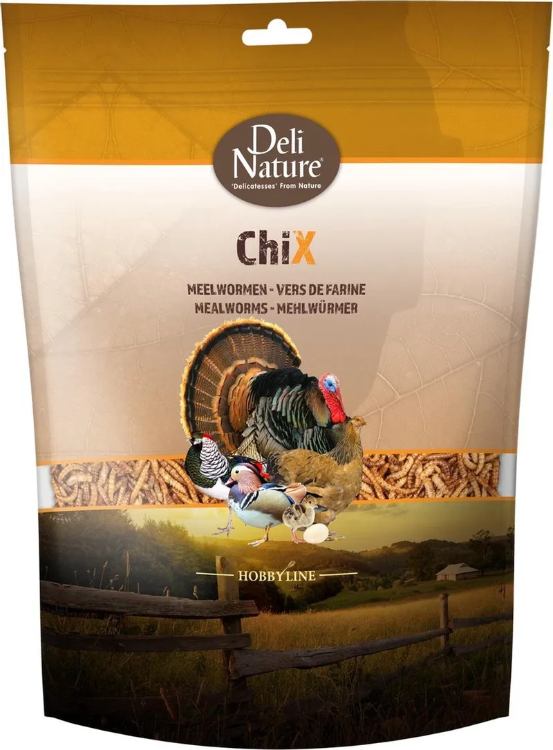Chix Meelwormen 500 gr by Deli Nature – product photo