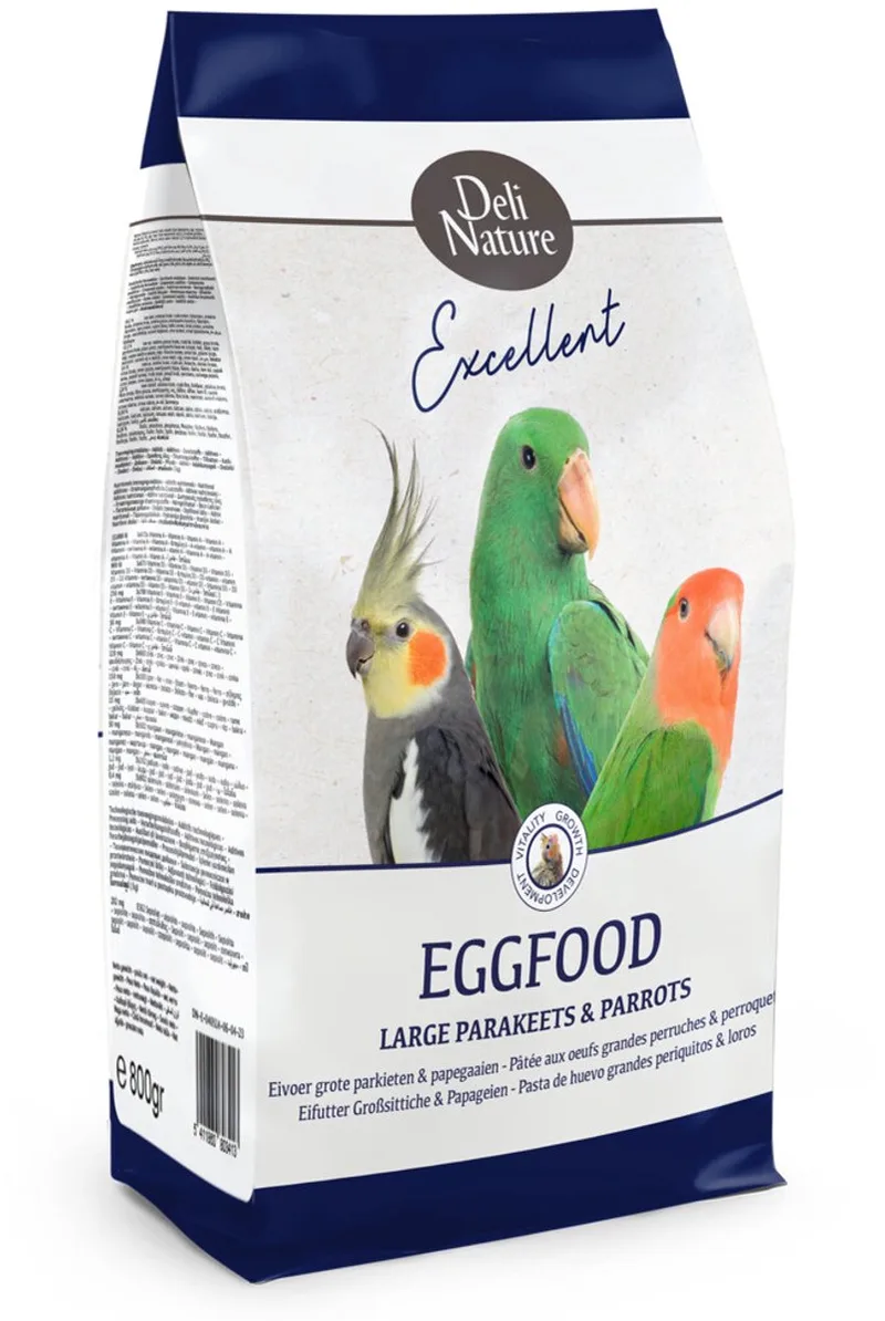Eivoer Grote Parkieten & Papegaaien Vet - 10 kg de Deli Nature – photo produit