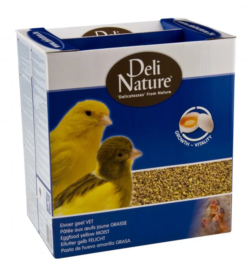 Eivoer Vet Geel - 4 x 1 kg - Voordeelverpakking de Deli Nature – photo produit