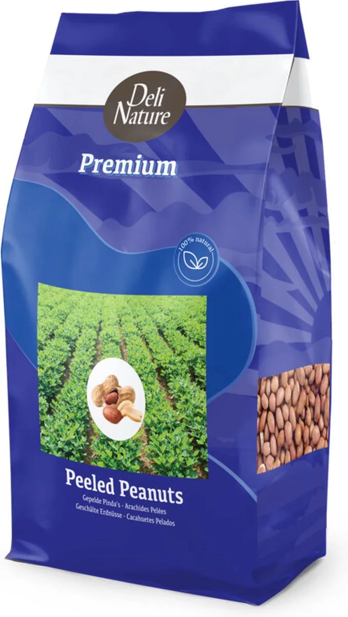 Gepelde Pinda's - 4 x 3 kg - Voordeelverpakking von Deli Nature – Produktfoto