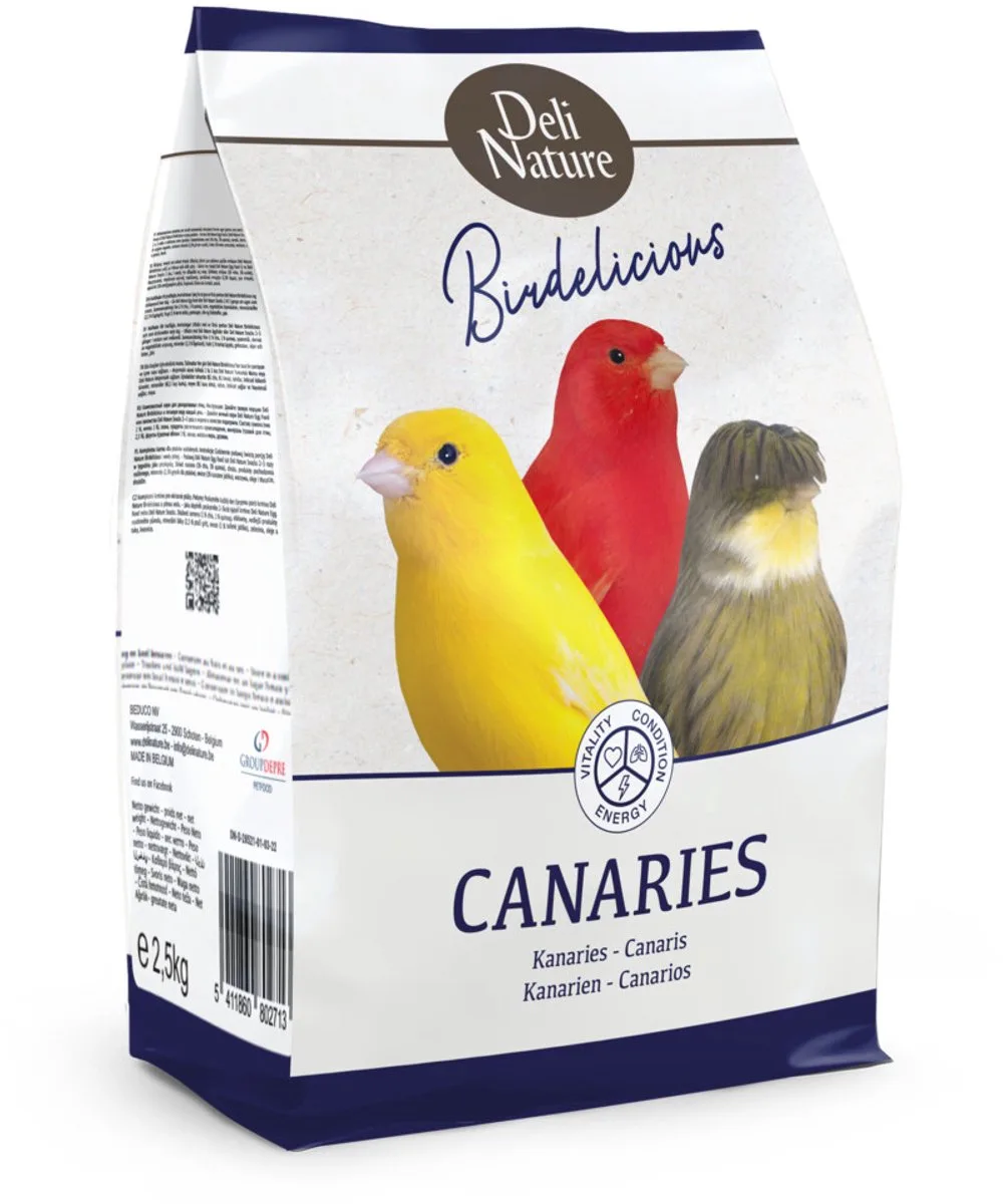 Kanaries Birdelicious - 4 x 2,5 kg - Voordeelverpakking de Deli Nature – photo produit