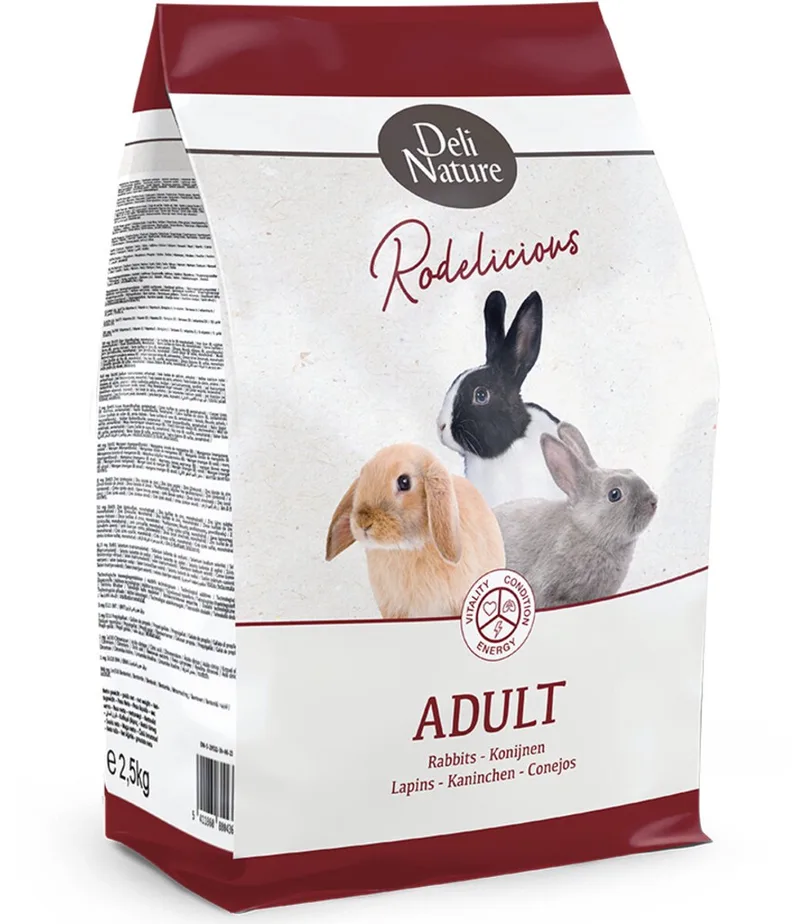 Konijnenvoer Rodelicious Adult - 12,5 kg by Deli Nature – product photo