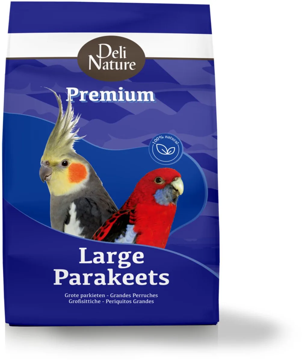 Premium Grote Parkiet - 4 x 4 kg - Voordeelverpakking von Deli Nature – Produktfoto