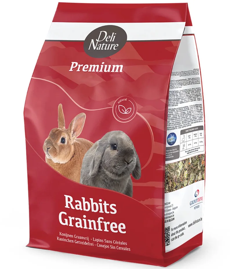 Premium Konijnenvoer Graanvrij - 4 x 3 kg - Voordeelverpakking by Deli Nature – product photo