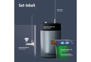 Carbo Bio Style 120 - Co2 aquarium waterverbeteraar fra Dennerle i Grå – produktbillede 3 af 5
