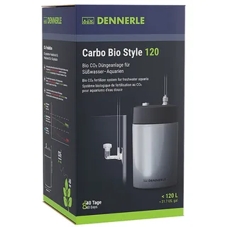 Carbo Bio Style 120 - Co2 aquarium waterverbeteraar fra Dennerle i Grå – produktbillede 1 af 5