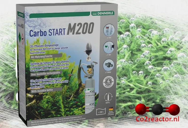 Carbo Start M200 | Aquarium CO2 Systeem | Met herbruikbare CO2 fles | Voor Aquaria tot 200 Liter de Dennerle en Gris – photo produit