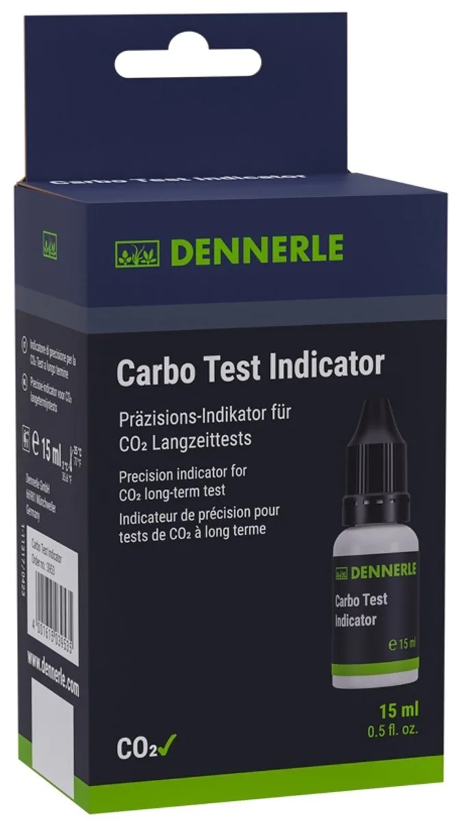 Carbo Test Indicator Vloeistof van Dennerle in Transparant – productfoto