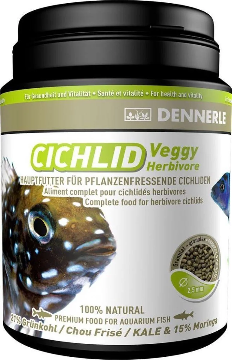 Cichlid Veggy 450g de Dennerle – photo produit
